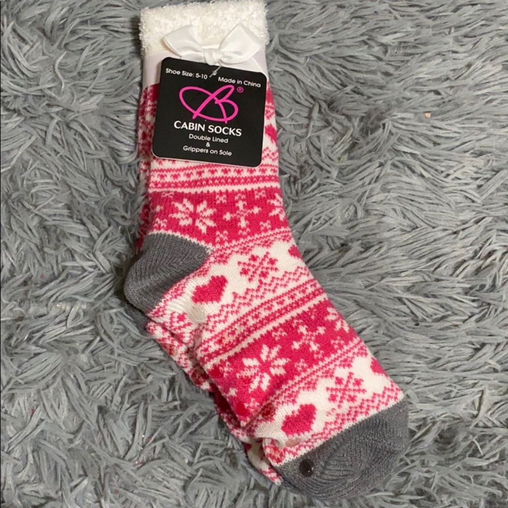 Pink Cabin Socks